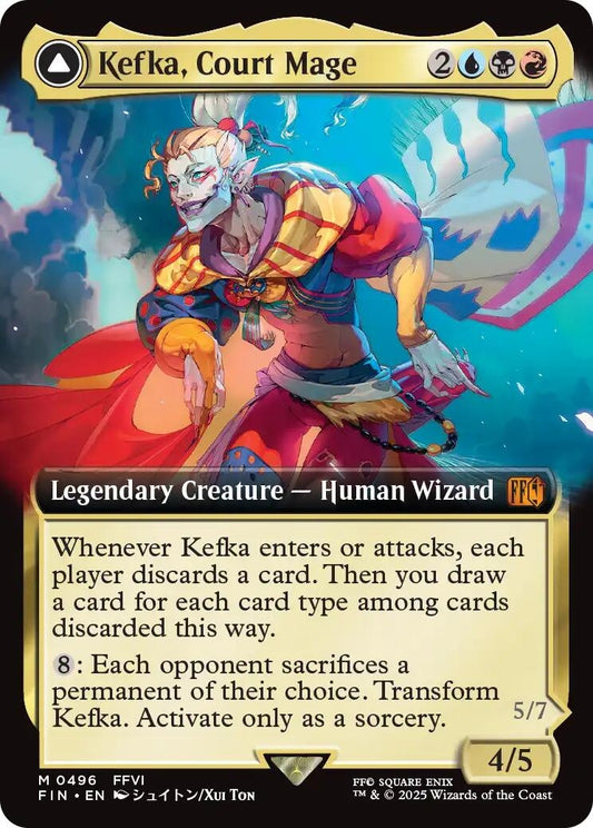 Image for Kefka, Court Magem (Extended Art) (496) - Magic: The Gathering