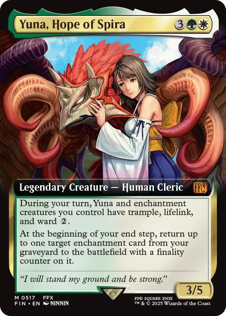 Image for Yuna, Hope of Spira (Extended Art) (517) - Magic: The Gathering