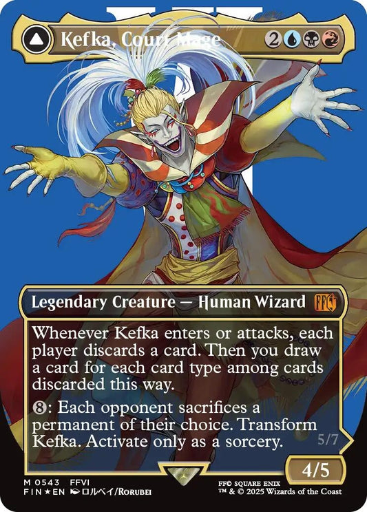 Image for Kefka, Court Mage (Borderless) (Surge Foil) (0543) (543) - Magic: The Gathering
