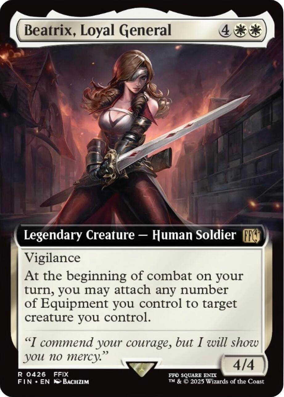 Image for Beatrix, Loyal General (Extended Art) (426) - Magic: The Gathering