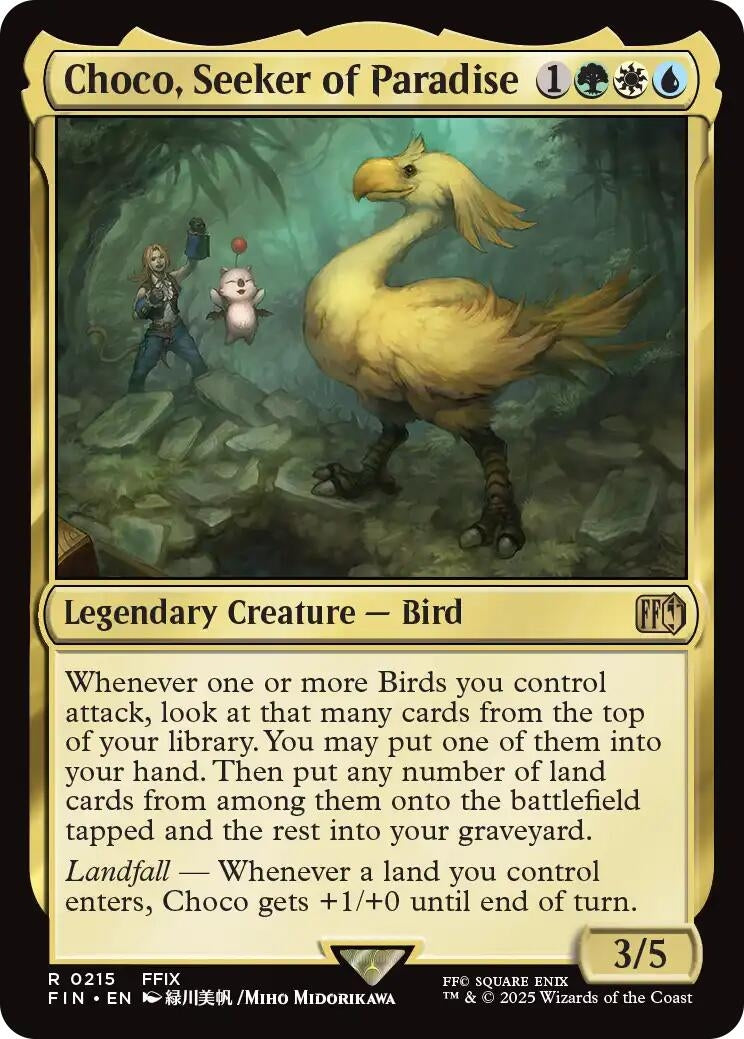 Image for Choco, Seeker of Paradise (215) - Magic: The Gathering