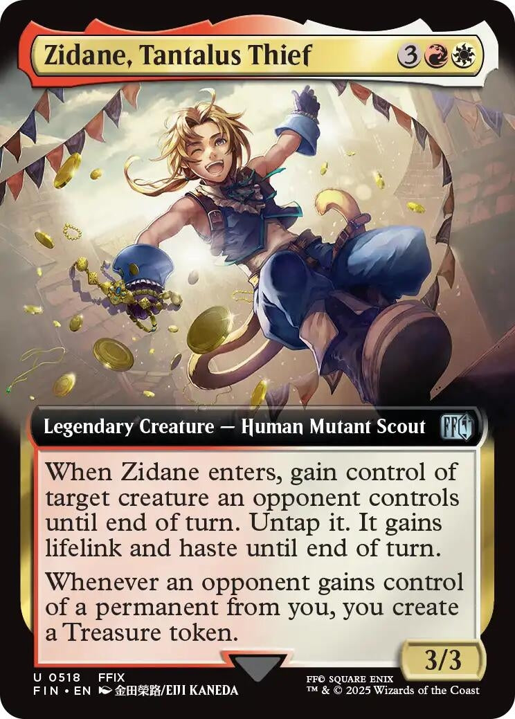 Image for Zidane, Tantalus Thief (Extended Art) (518) - Magic: The Gathering