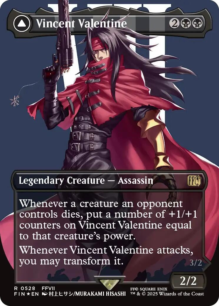 Image for Vincent Valentine (Borderless) (Surge Foil) (528) - Magic: The Gathering