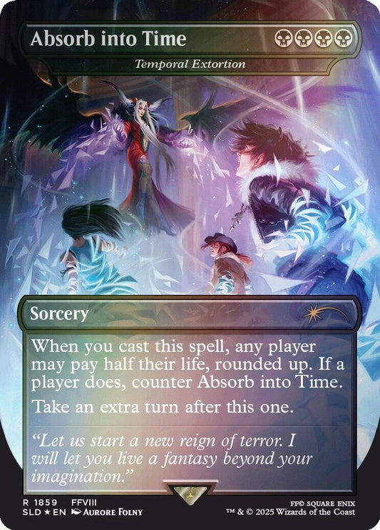 Image for Absorb into Time - Temporal Extortion (Rainbow Foil) (1859) - Magic: The Gathering