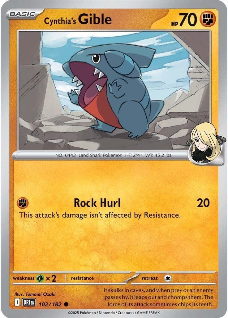 Cynthia's Gible (102/182)