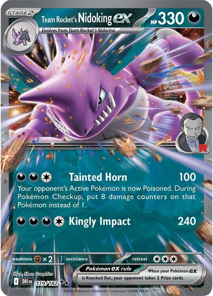 Team Rocket's Nidoking ex (119/182)