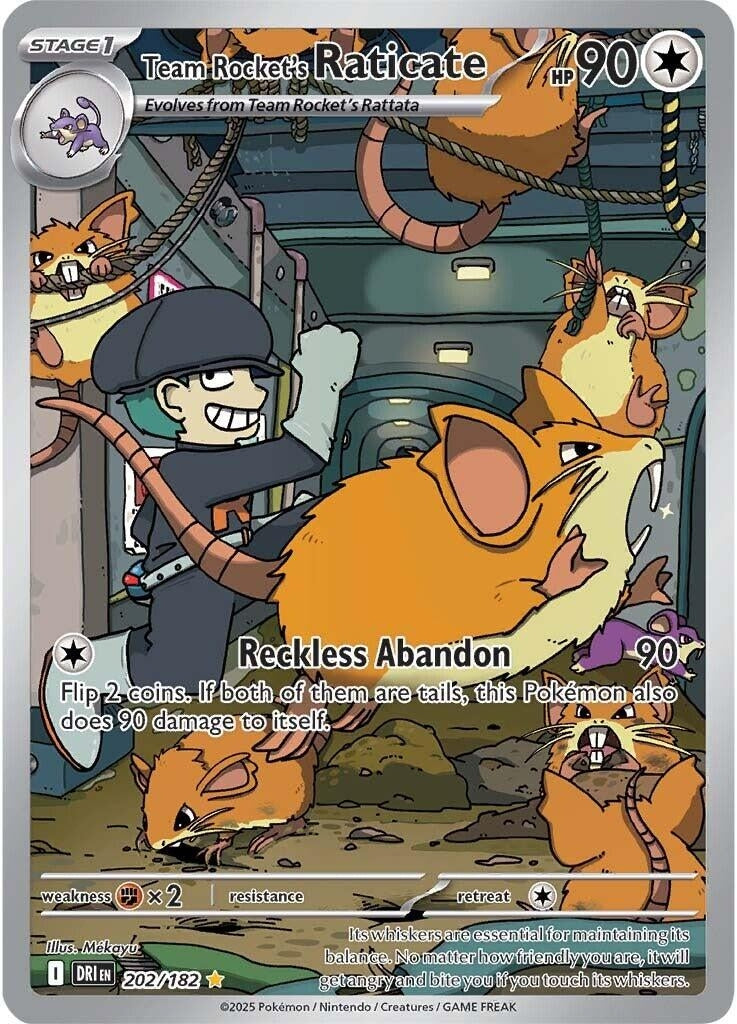 Team Rocket's Raticate (202/182)