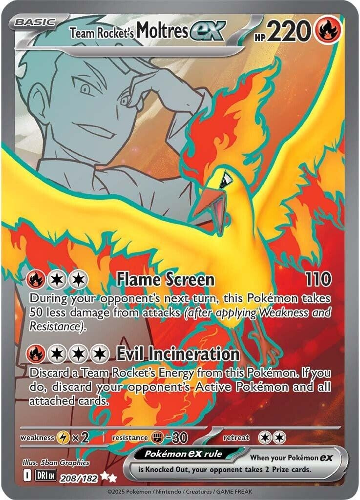 Team Rocket's Moltres ex (208/182)