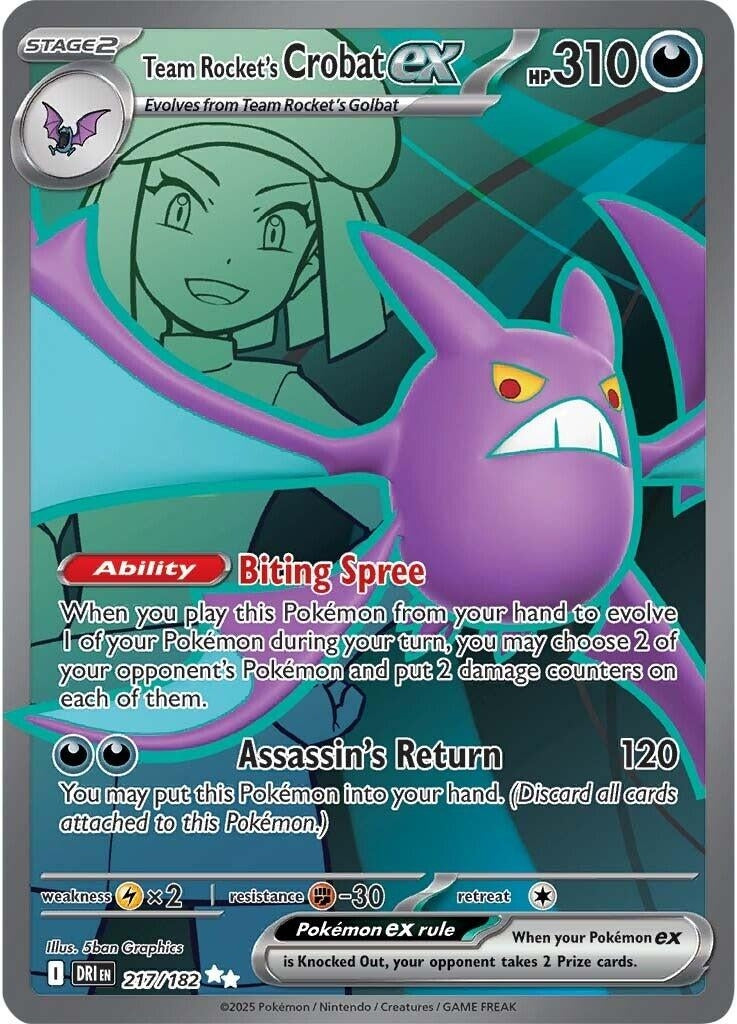 Team Rocket's Crobat ex (217/182)
