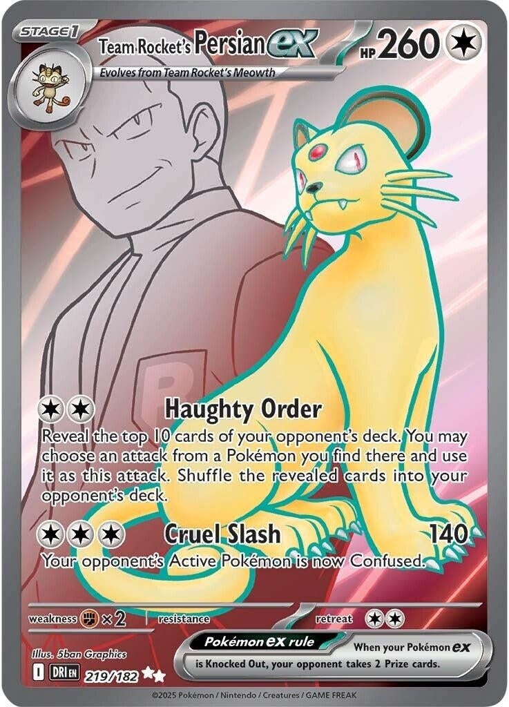 Team Rocket's Persian ex (219/182)