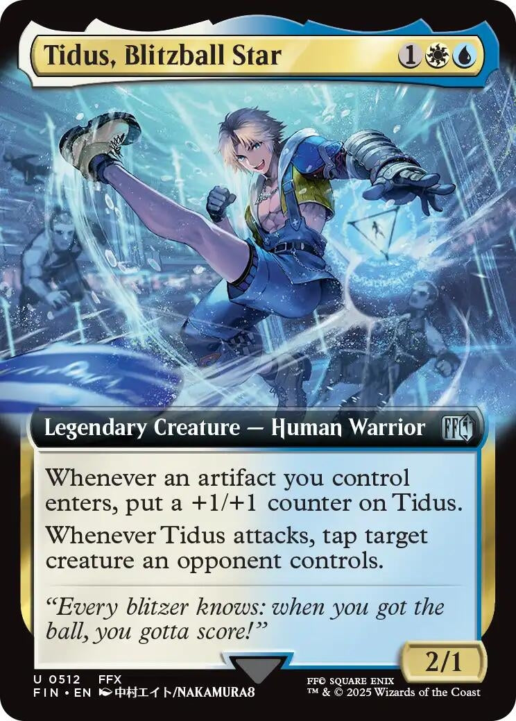 Image for Tidus, Blitzball Star (Extended Art) (512) - Magic: The Gathering