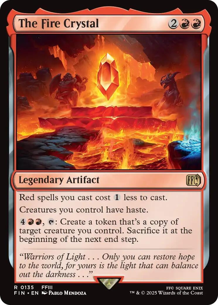 Image for The Fire Crystal (135) - Magic: The Gathering