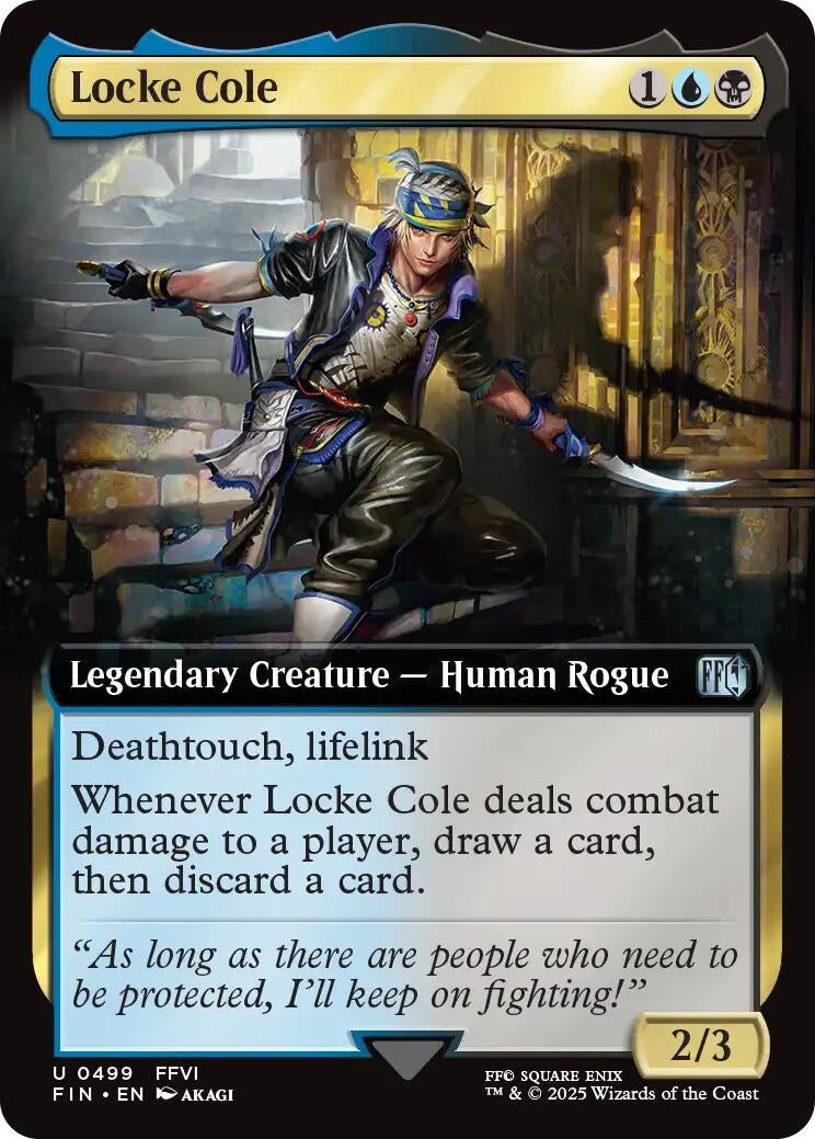 Image for Locke Cole (Extended Art) (499) - Magic: The Gathering