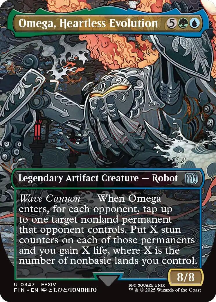 Image for Omega, Heartless Evolution (Borderless) (347) - Magic: The Gathering