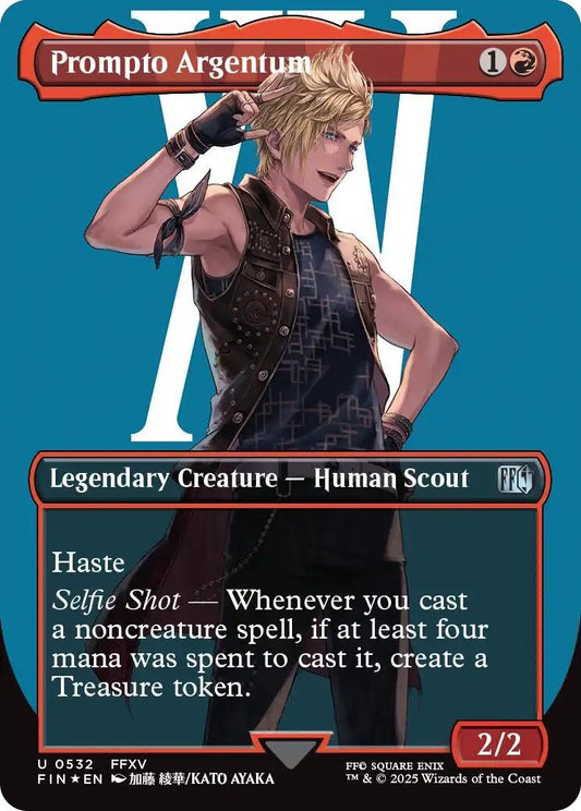 Image for Prompto Argentum (Borderless) (Surge Foil) (532) - Magic: The Gathering