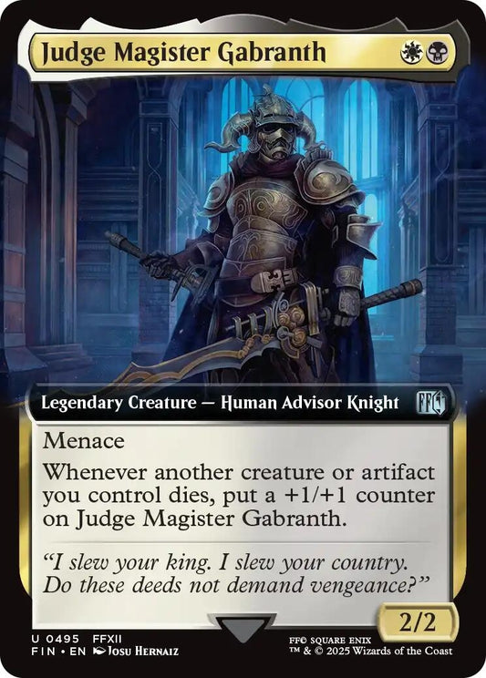 Image for Judge Magister Gabranth (Extended Art) (495) - Magic: The Gathering