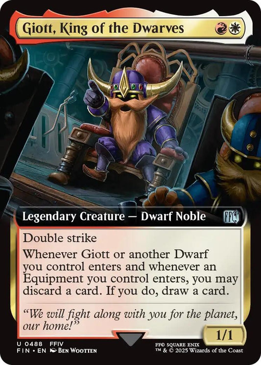 Image for Giott, King of the Dwarves (Extended Art) (488) - Magic: The Gathering