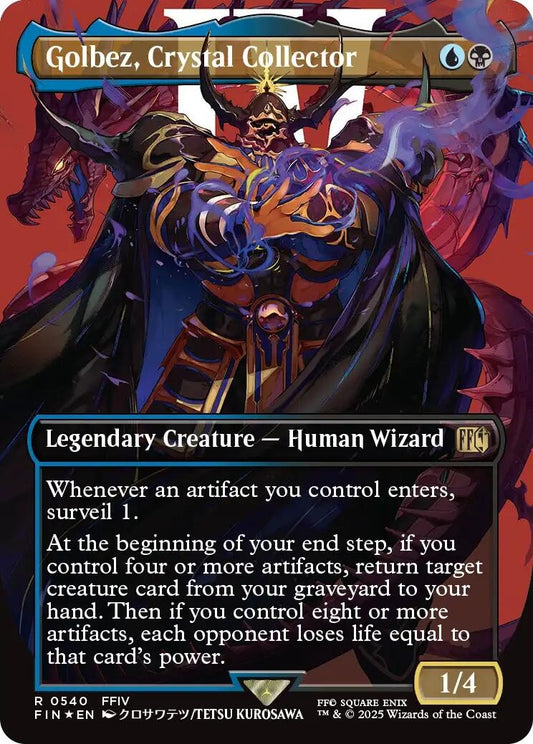 Image for Golbez, Crystal Collector (Borderless) (Surge Foil) (540) - Magic: The Gathering