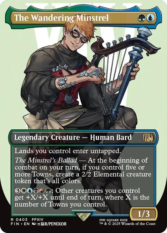 Image for The Wandering Minstrel (Borderless) (403) - Magic: The Gathering