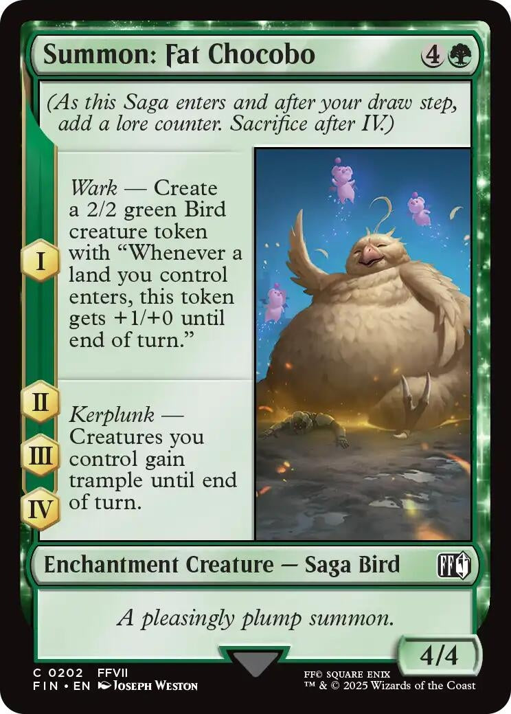 Image for Summon: Fat Chocobo (202) - Magic: The Gathering
