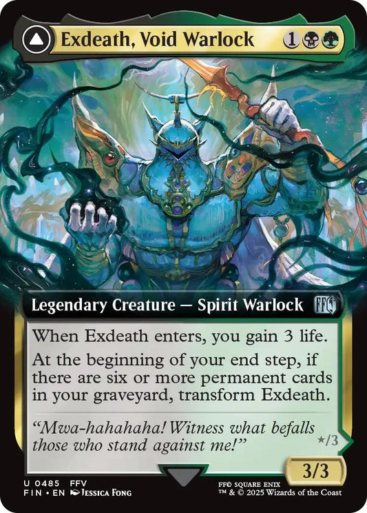 Image for Exdeath, Void Warlock (Extended Art) (485) - Magic: The Gathering