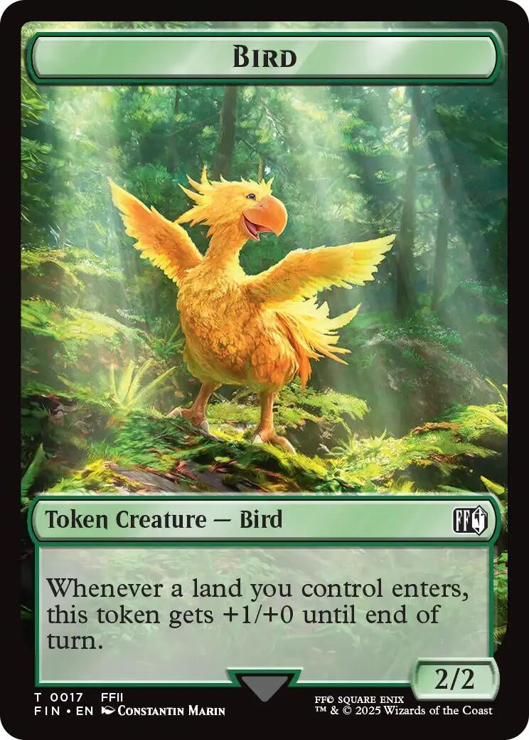 Image for Bird (0017) // Wizard (0015) Double-Sided Token (17 // 15) - Magic: The Gathering