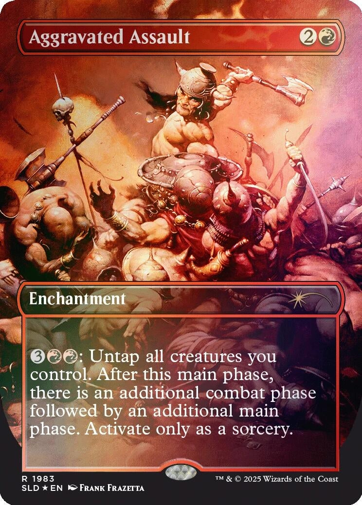 Image for Aggravated Assault (1983) (Rainbow Foil) (1983) - Magic: The Gathering