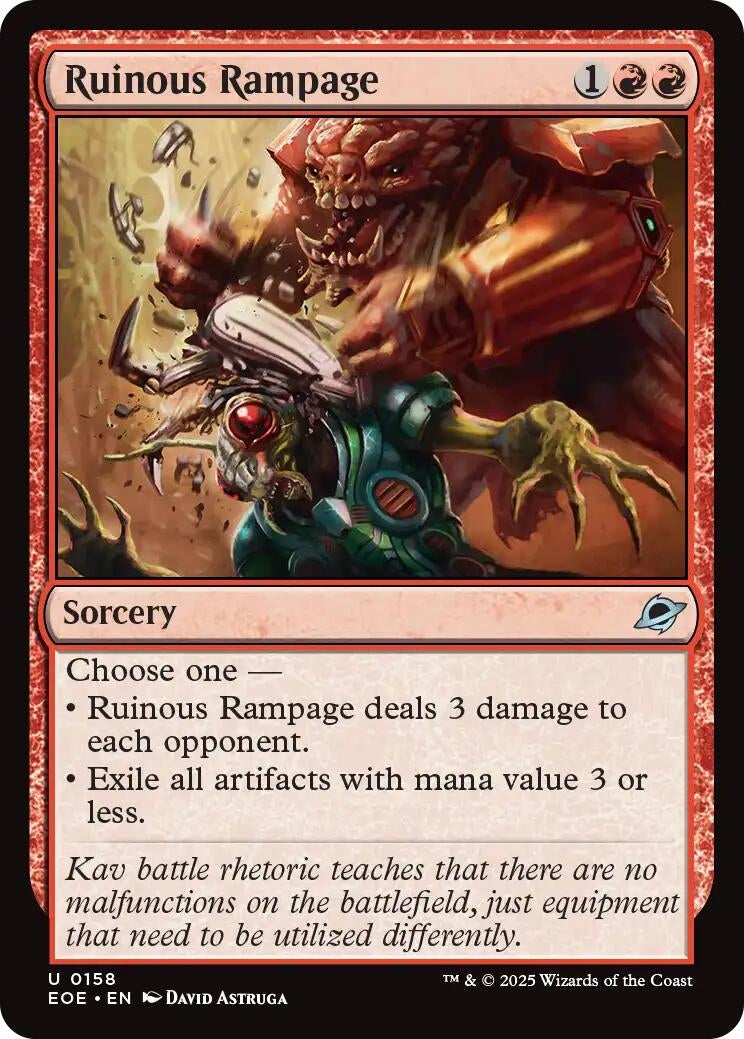 Image for Ruinous Rampage (158) - Magic: The Gathering