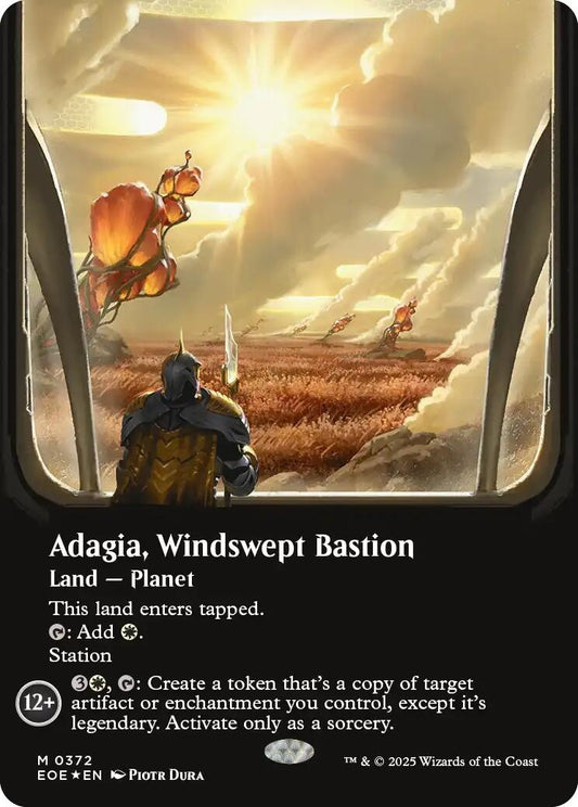 Image for Adagia, Windswept Bastion (Borderless) (Galaxy Foil) (372) - Magic: The Gathering
