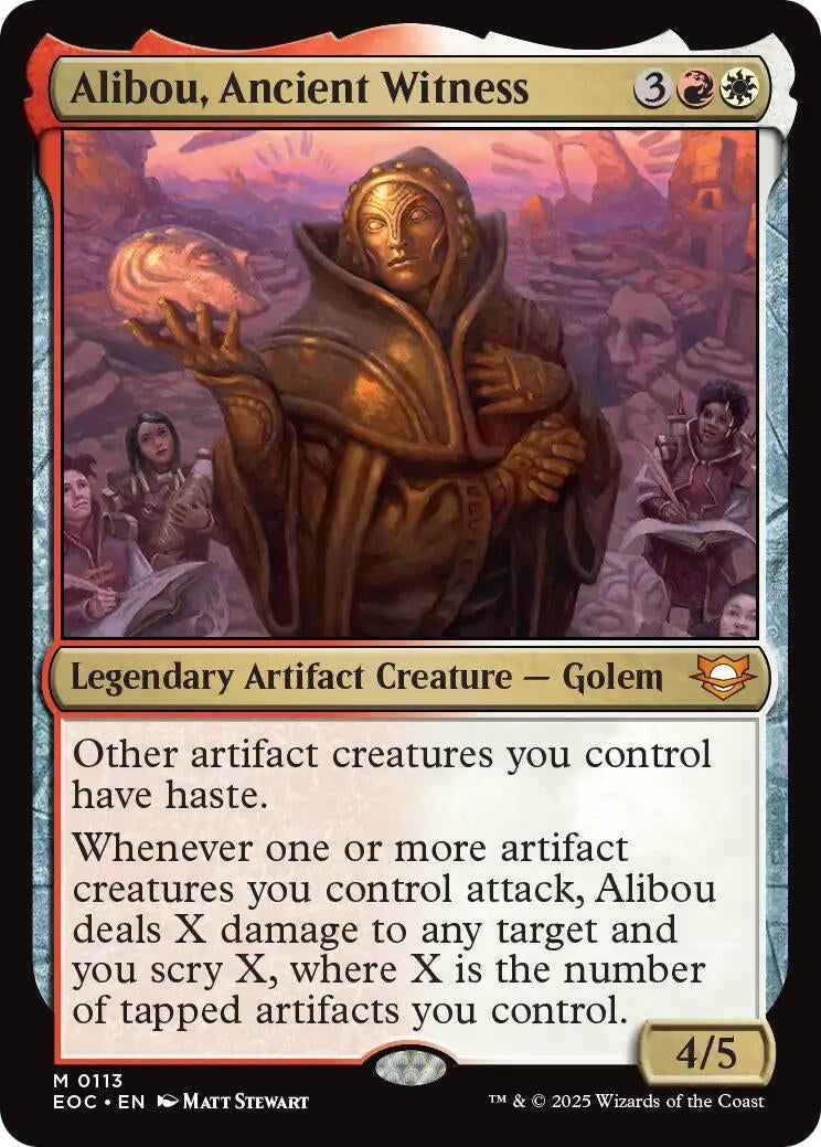 Image for Alibou, Ancient Witness (113) - Magic: The Gathering
