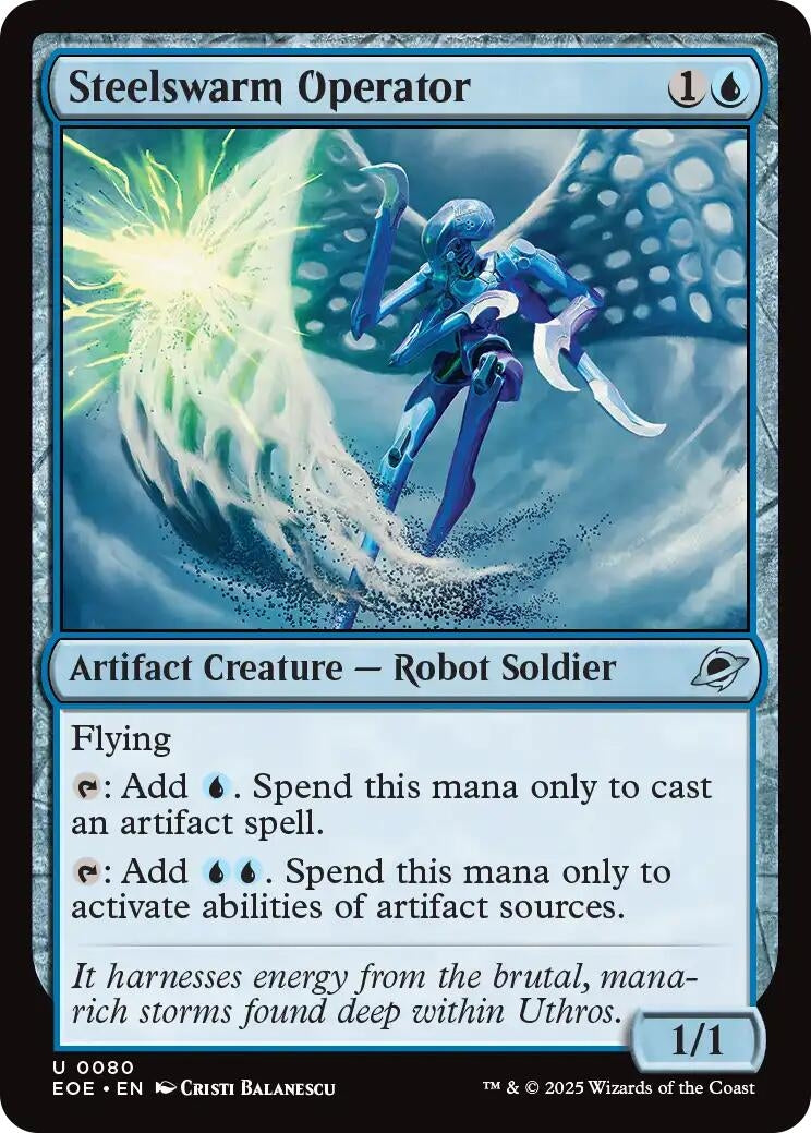 Image for Steelswarm Operator (80) - Magic: The Gathering