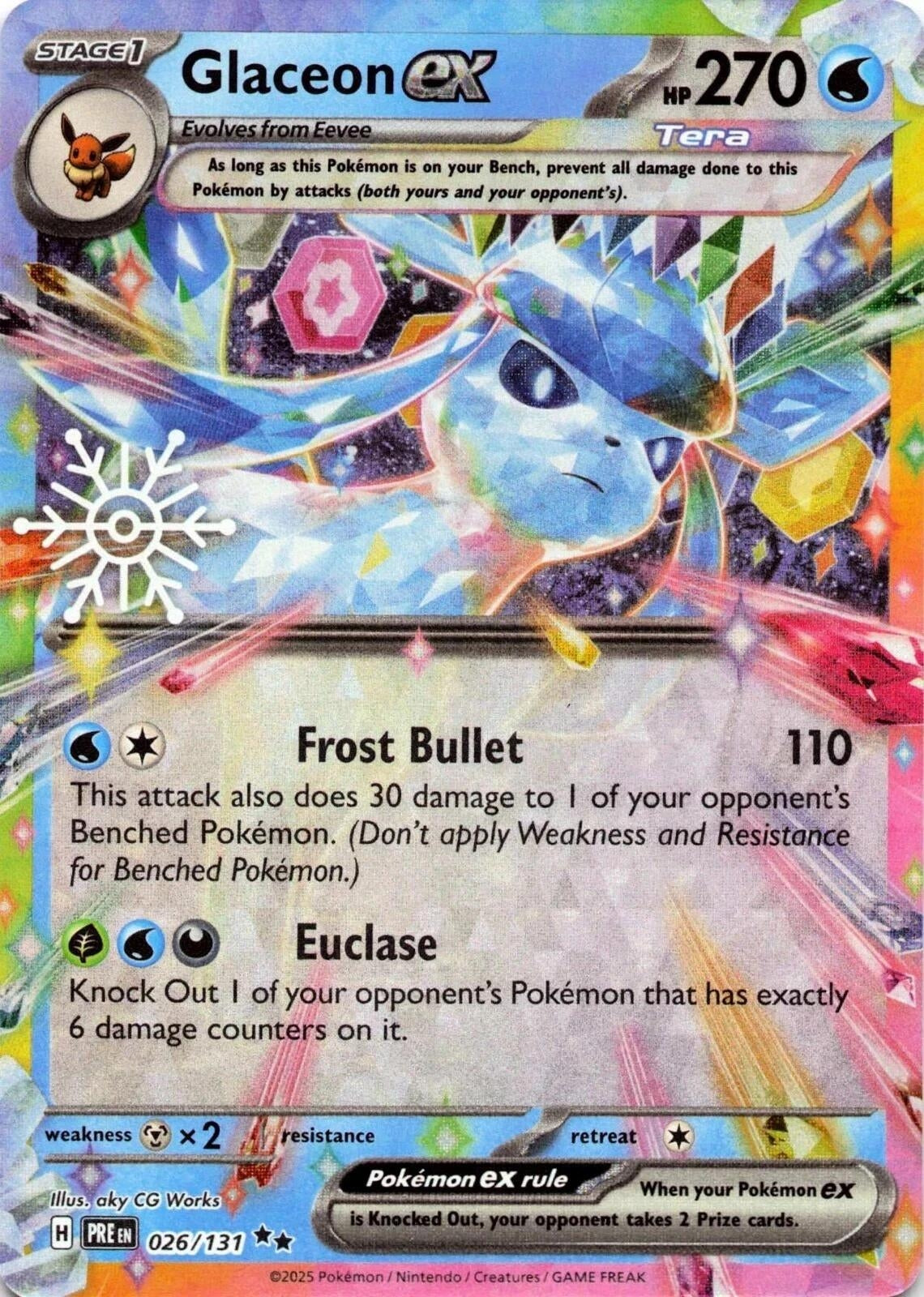 Image for Glaceon ex - 026/131 (Holiday Calendar) (026/131) - Pokemon
