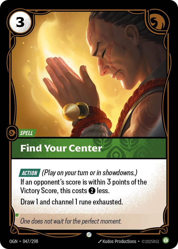 Image for Find Your Center (047/298) - Riftbound: League of Legends Trading Card Game