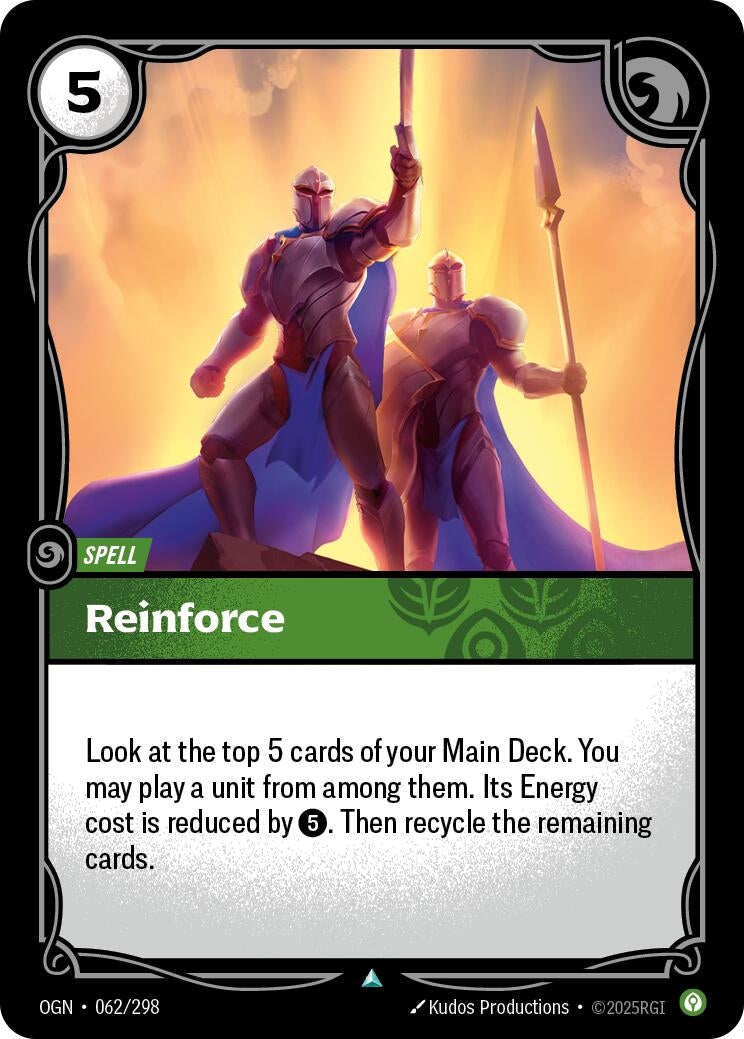 Image for Reinforce (062/298) - Riftbound: League of Legends Trading Card Game