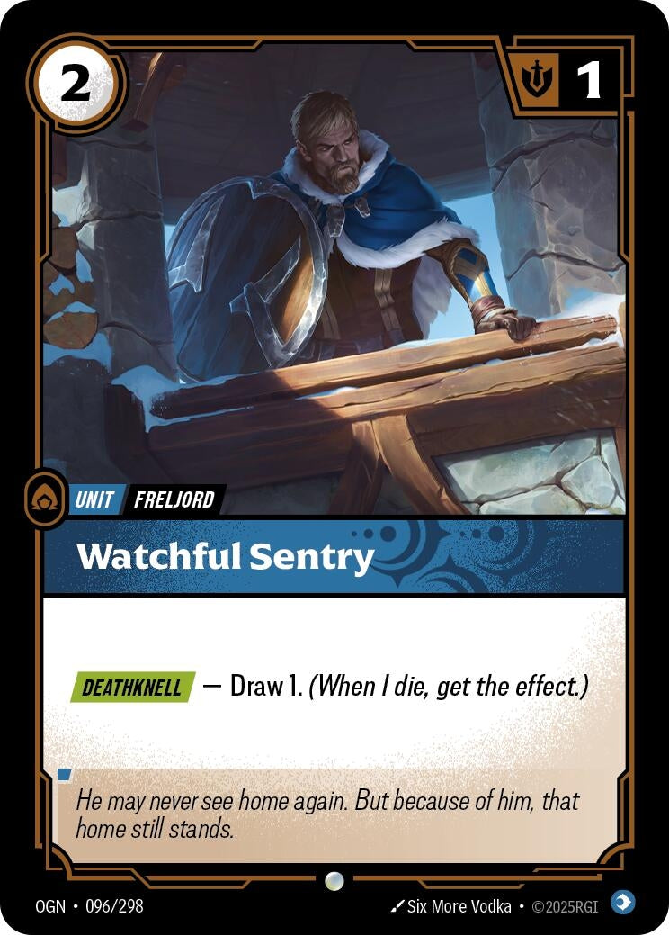 Image for Watchful Sentry (096/298) - Riftbound: League of Legends Trading Card Game