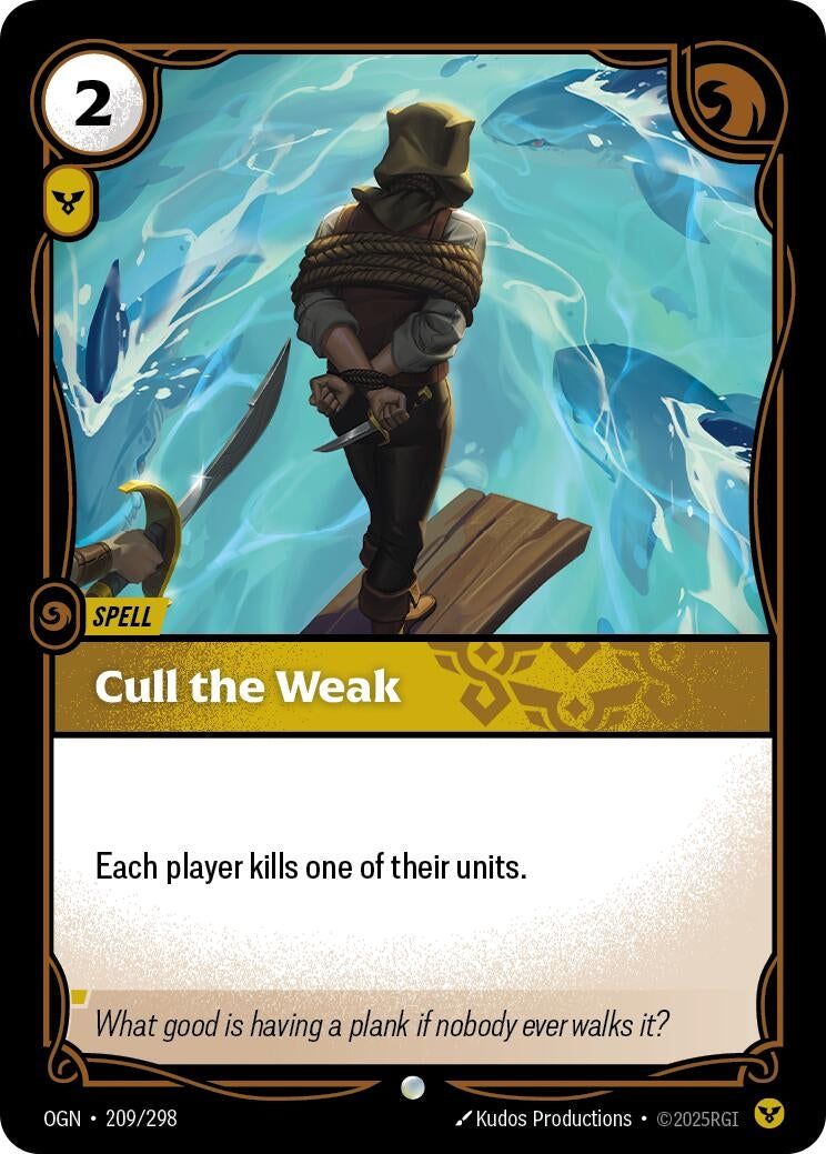 Image for Cull the Weak (209/298) - Riftbound: League of Legends Trading Card Game
