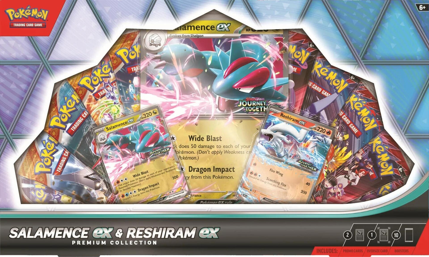Image for Salamence ex & Reshiram ex Premium Collection - Pokemon