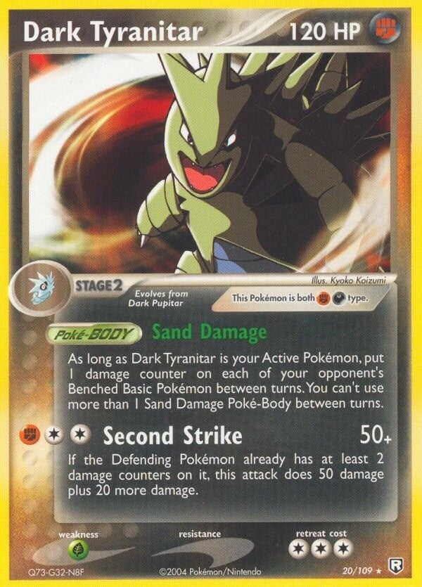 Image for Dark Tyranitar (20/109) - Pokemon