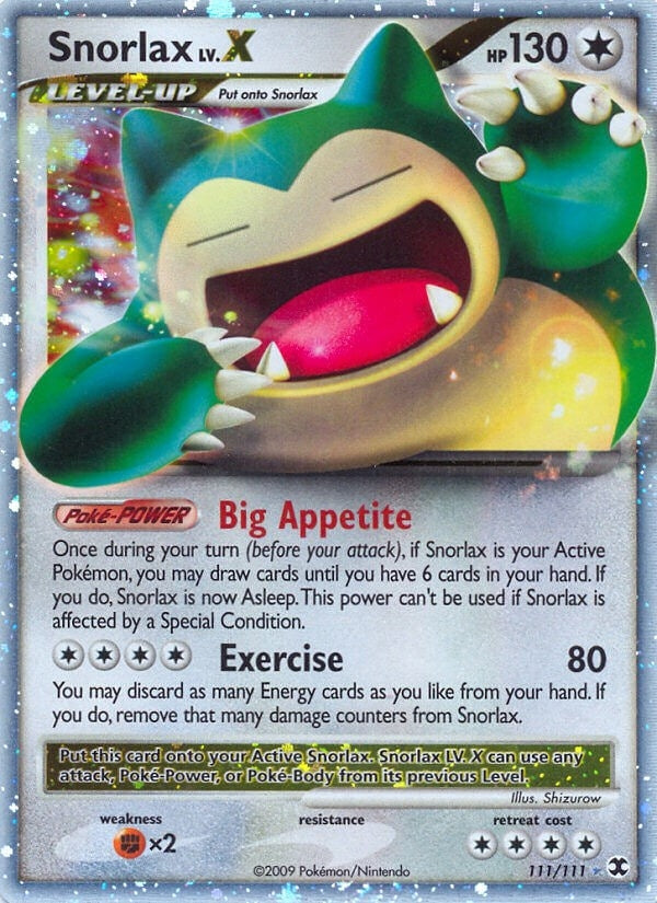 Image for Snorlax Lv.X (111/111) - Pokemon