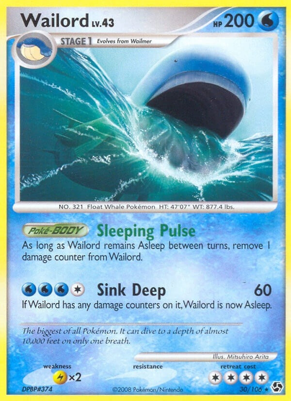 Image for Wailord (30/106) - Pokemon