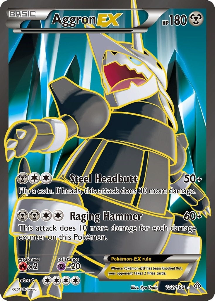 Image for Aggron EX (153 Full Art) (153/160) - Pokemon