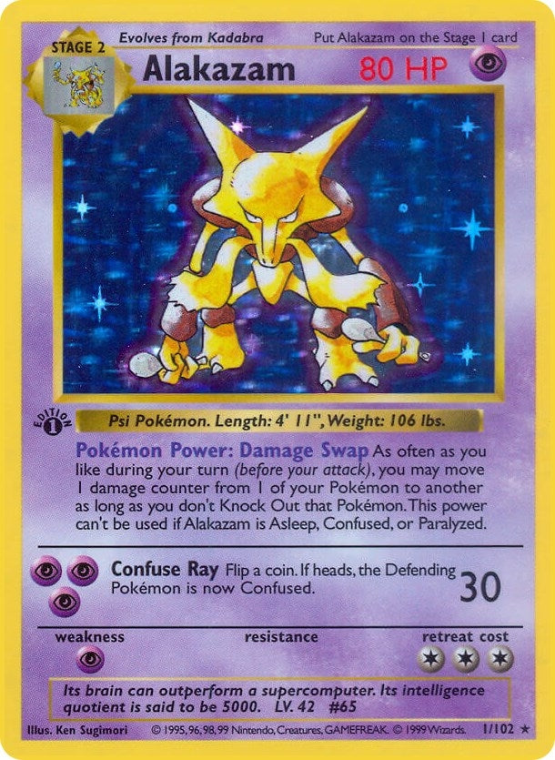 Image for Alakazam (001/102) - Pokemon