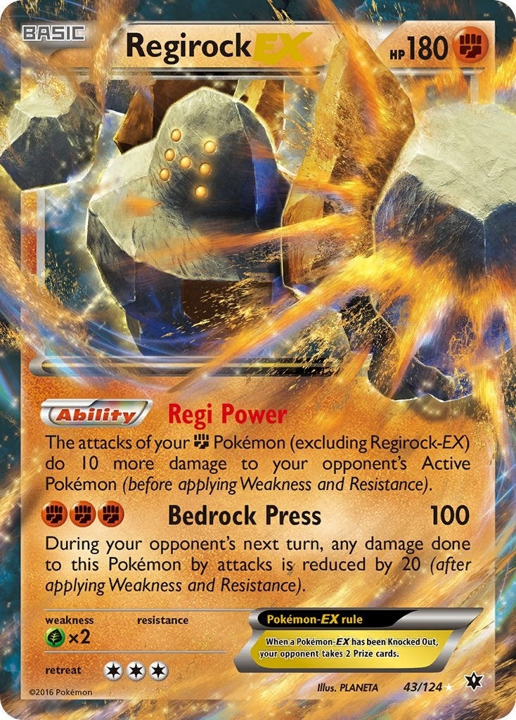 Image for Regirock EX (43/124) - Pokemon