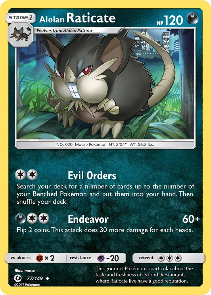 Image for Alolan Raticate (77/149) - Pokemon