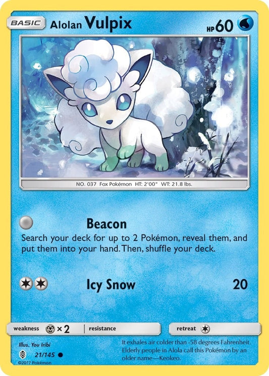 Image for Alolan Vulpix (21/145) - Pokemon