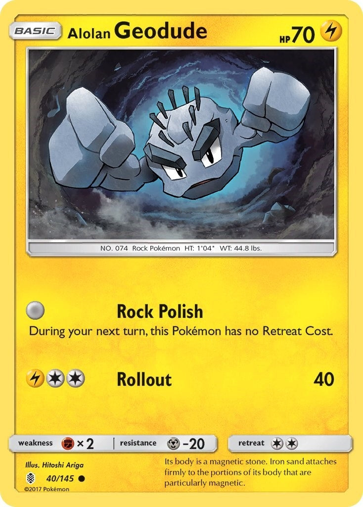 Image for Alolan Geodude (40/145) - Pokemon