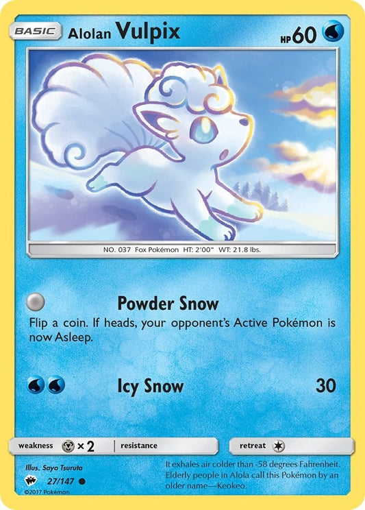 Image for Alolan Vulpix (27/147) - Pokemon