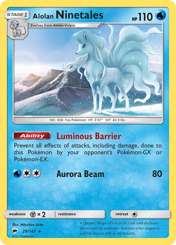 Image for Alolan Ninetales (28/147) - Pokemon