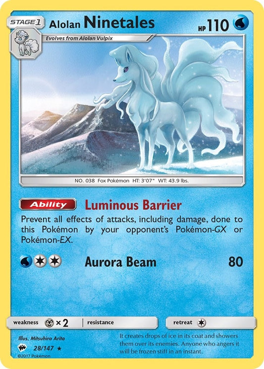 Image for Alolan Ninetales (28/147) - Pokemon