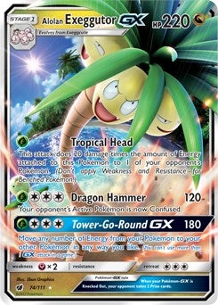 Image for Alolan Exeggutor GX (74/111) - Pokemon